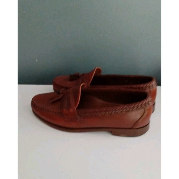 Leather‎ Tassel Loafers Braided Trim Dress Shoes main image 7